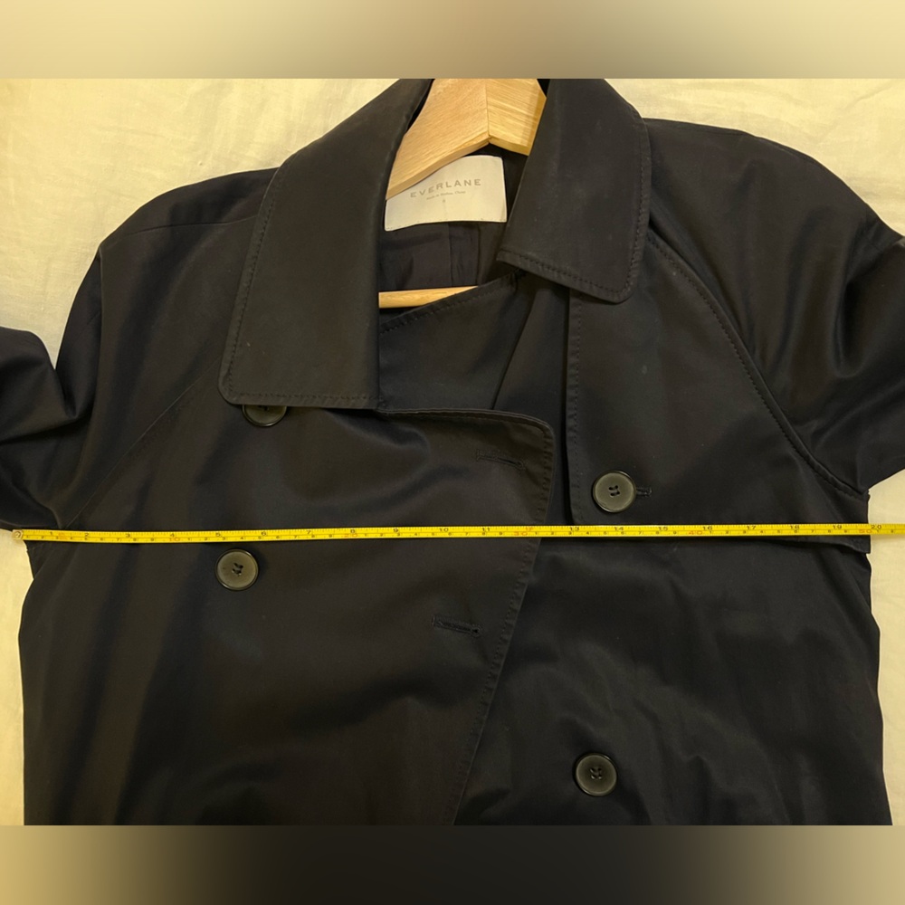 Everlane | Trench Coat | Size 8 | Navy - Picture 8 of 9